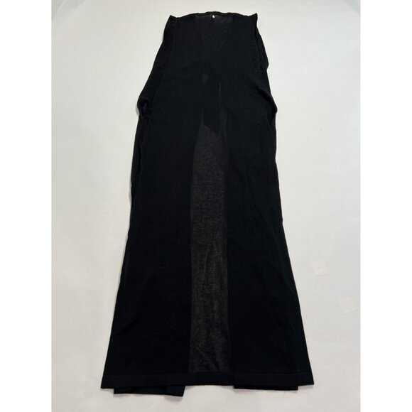 Victoria's Secret Beachwear Knit Tie-Front Maxi Cover-Up in Black - Picture 4 of 6